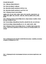 Bài tập ôn tập Chương I môn Hóa học Lớp 10